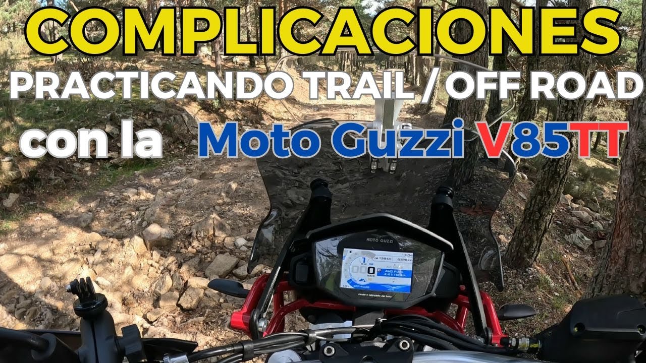 COMPLICACIONES AL PROBAR TRAIL OFF ROAD CON LA MOTO GUZZI V85 TT