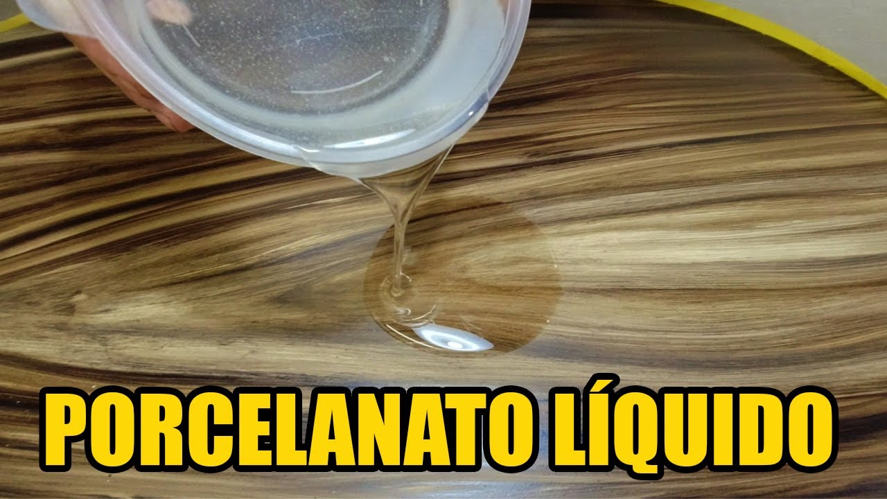 TRANSFORMEI MINHA MESA DE FÓRMICA EM UMA MESA RESINADA - PORCELANATO LIQUIDO PASSO A PASSO