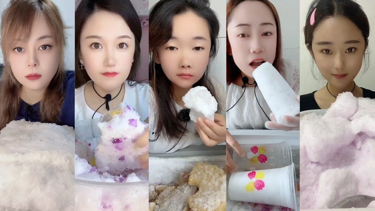 ASMR ICE EATING || FREEZER FROST EATING || SATISFYING SOFT CRUNCHY FROST BITES ASMR🧊 