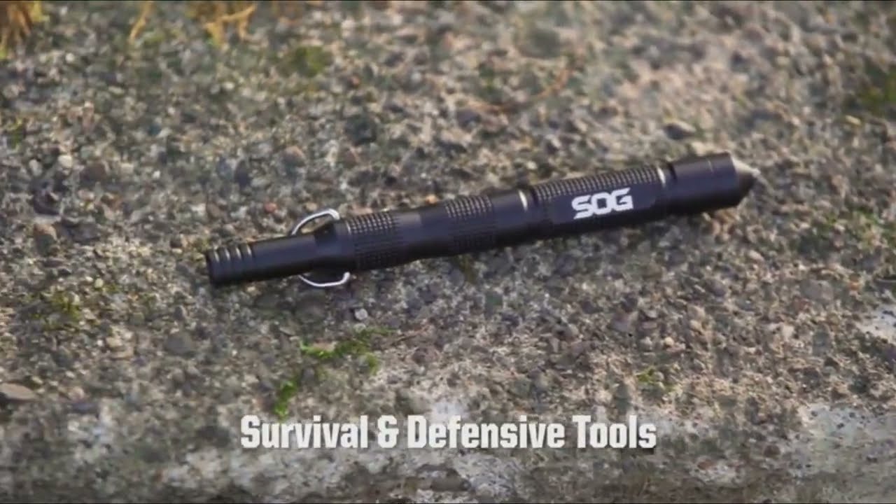 SOG Flint Survival & Defense Tool Safety Whistle, Fire Starter, Glass Breaker (FT1001)