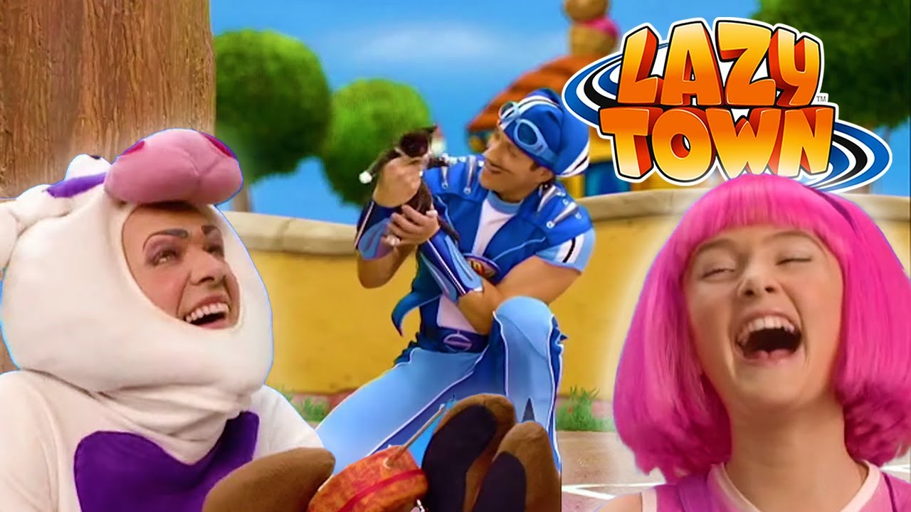 Eine Katze in Gefahr und eine verrückte Kuh | Lazy Town Deutsch | Ganze Folgen Kindersendungen