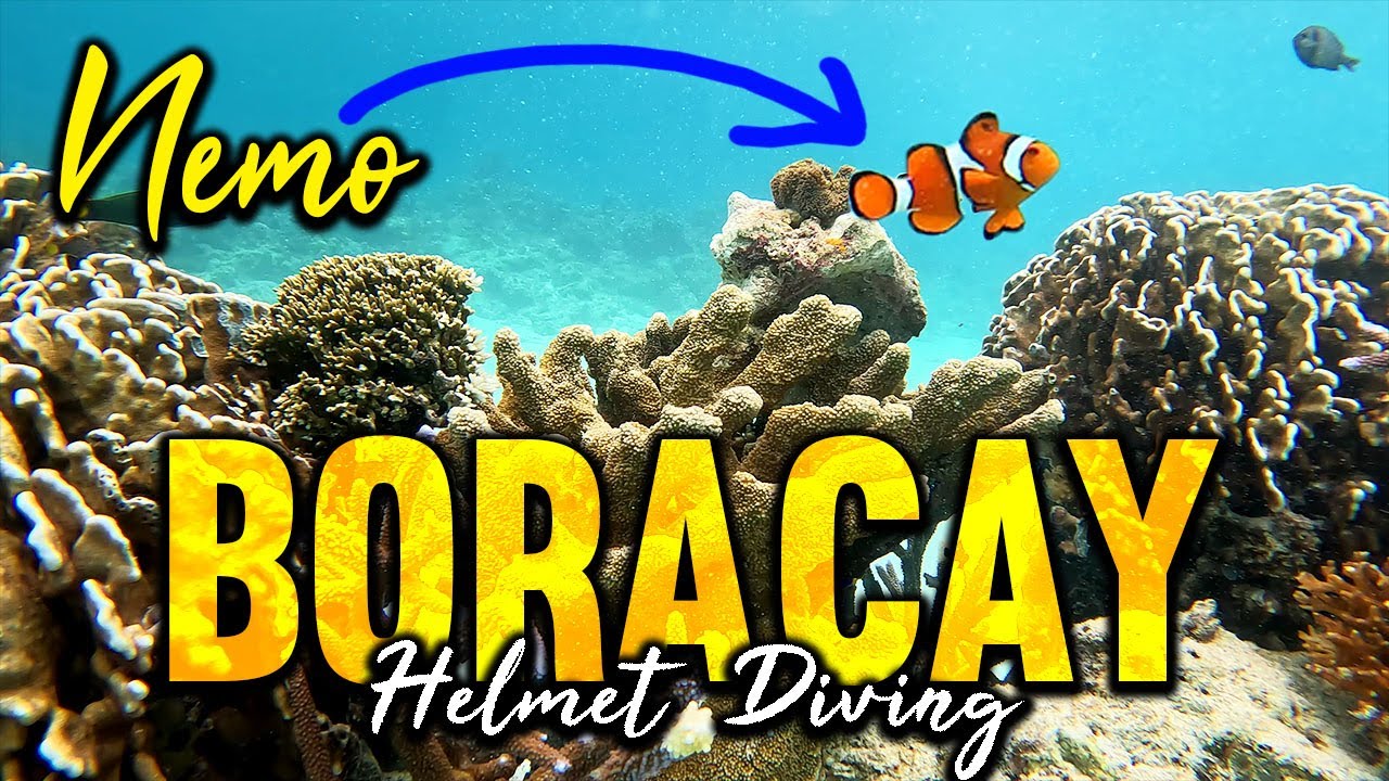 Boracay Island Helmet Diving - Explore the Underwater [ 4K ]