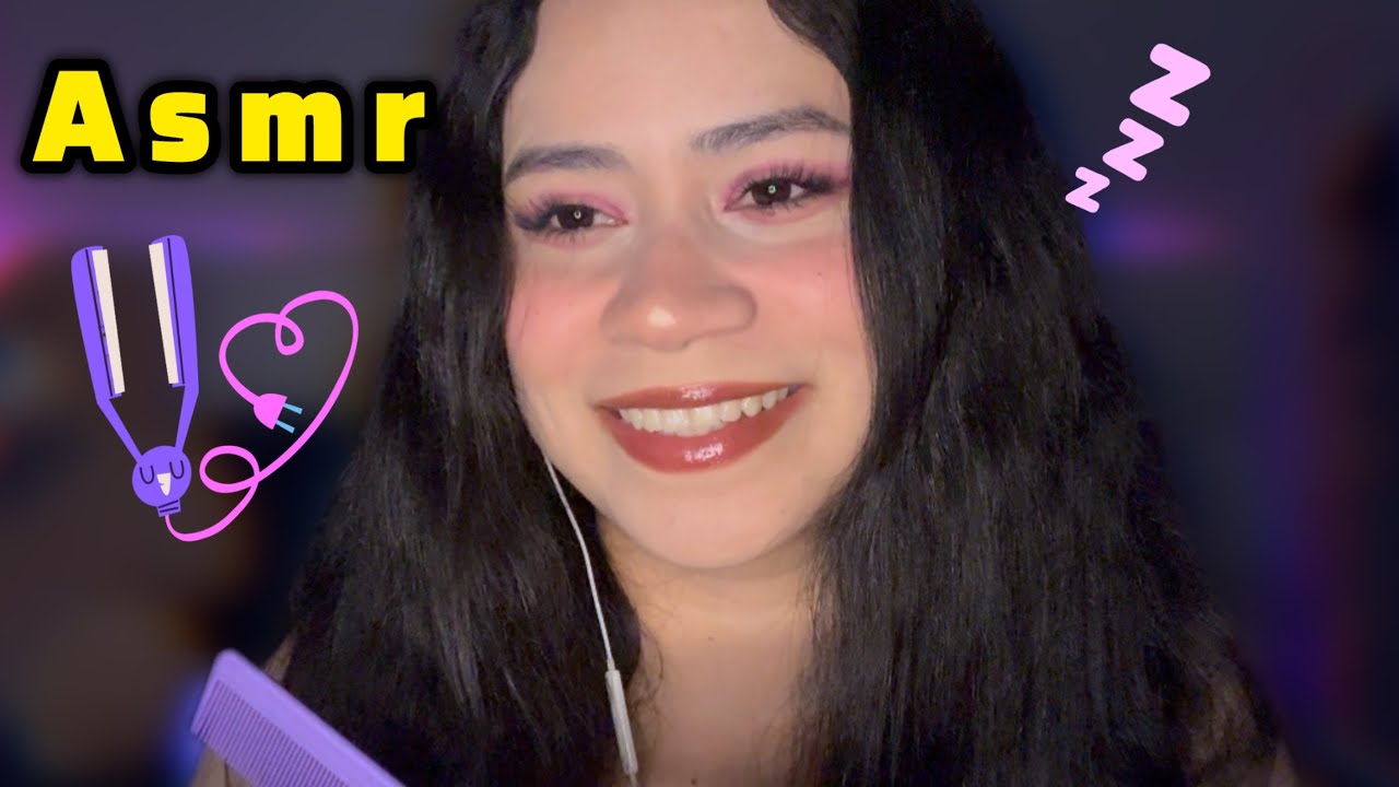 ✨Spa/Peluquería ASMR💤 (Te corto y plancho el cabello) 