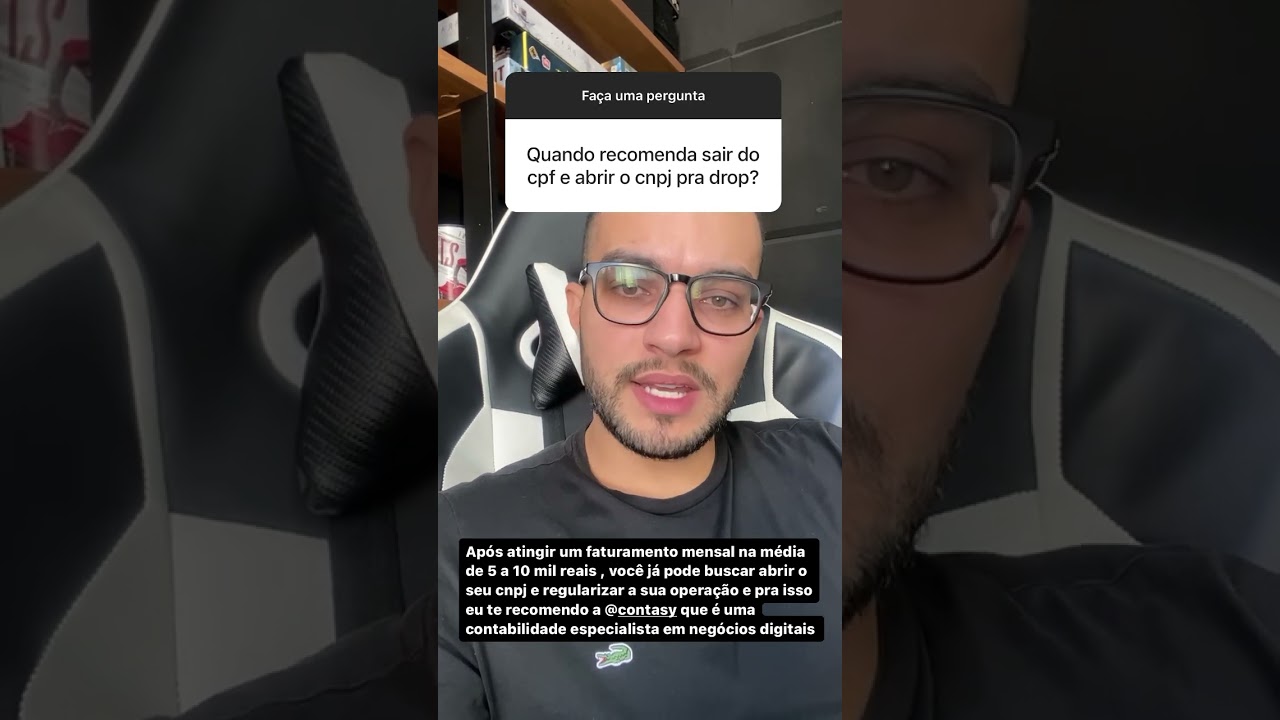 Quando recomenda sair do CPF e abrir o CNPJ para Dropshipping?