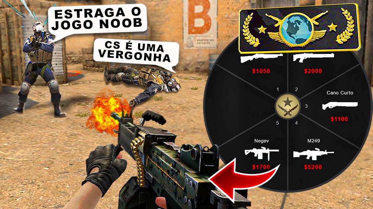 Puxei só ARMAS de NOOB no GLOBAL e deu discórdia? Nunca vi tanto choro e TRETA!
