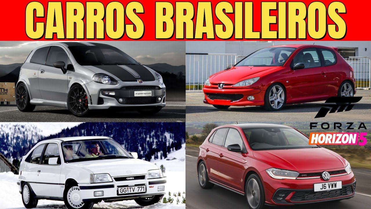CARROS BRASILEIROS COM MAIS CHANCE DE CHEGAR AO FORZA HORIZON 5