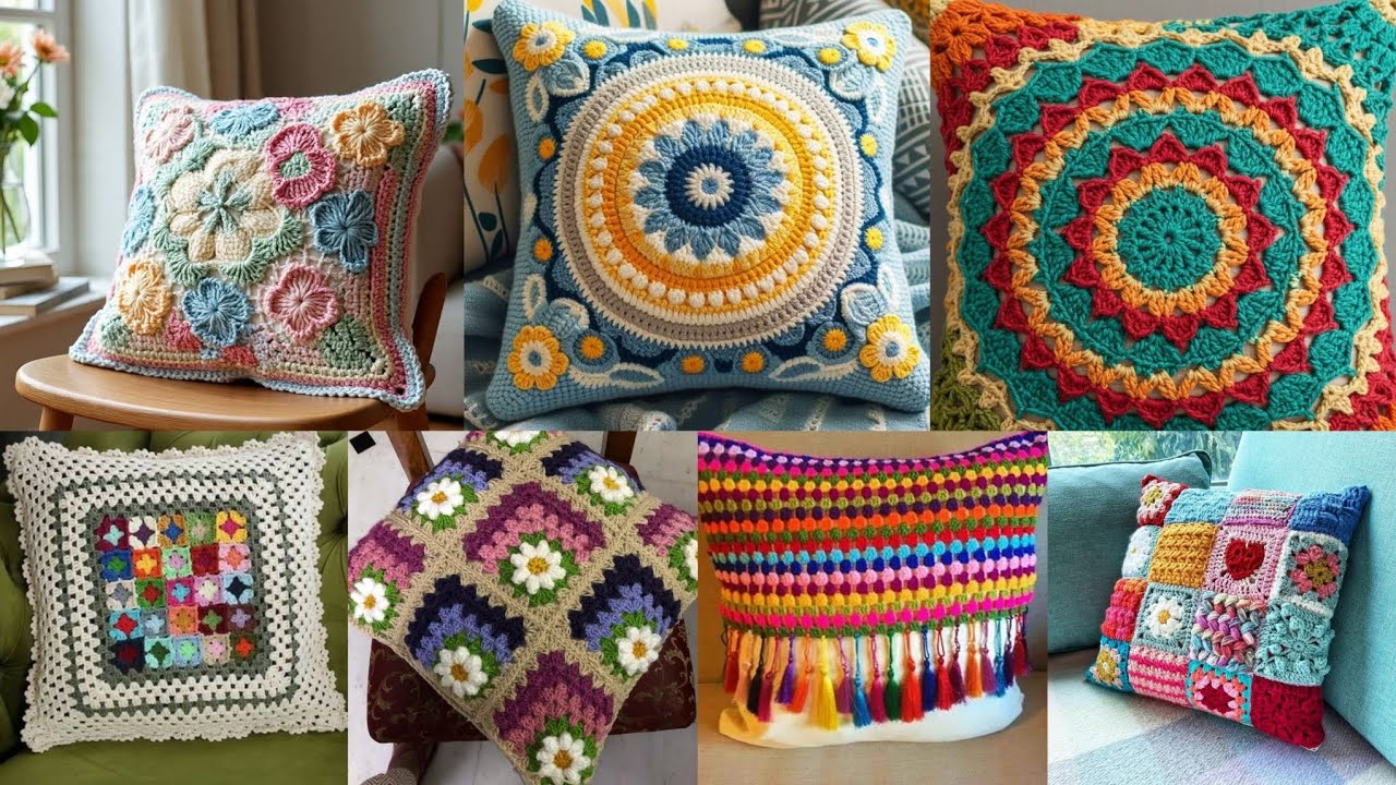 Creative Crochet Cushion Designs | Trendy & Cozy DIY Projects