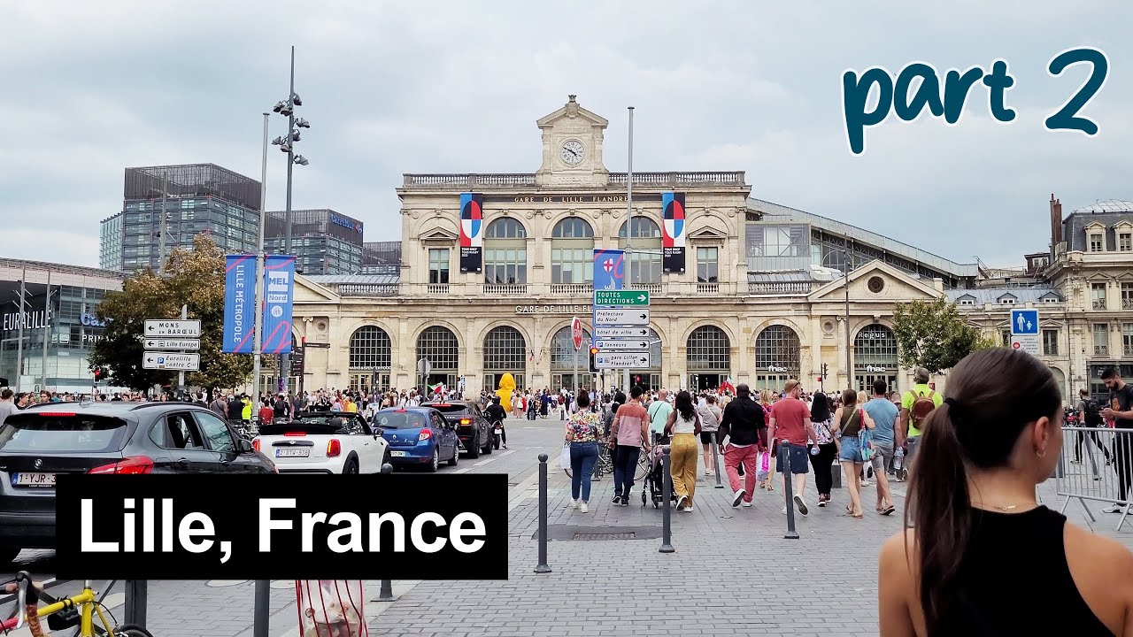 Lille (France) walking tour part 2 – 16 September 2023 [4K]