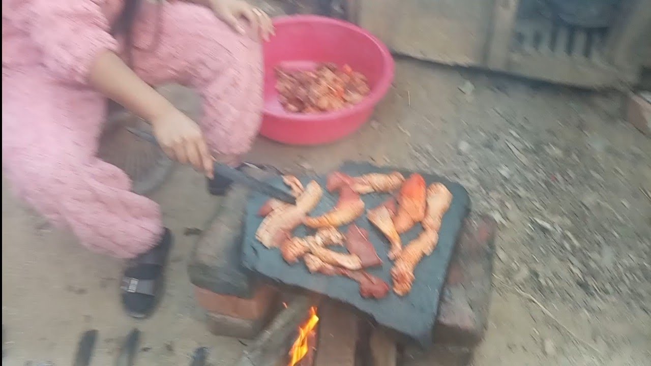 Having barbecue with my family😊💞 