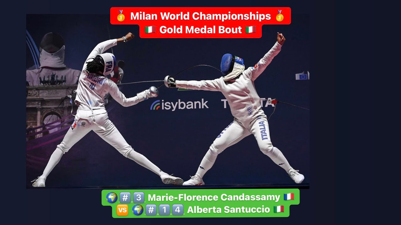 World Championships 2023 SWE - GOLD - Marie-Florence Candassamy FRA v Alberta Santuccio ITA