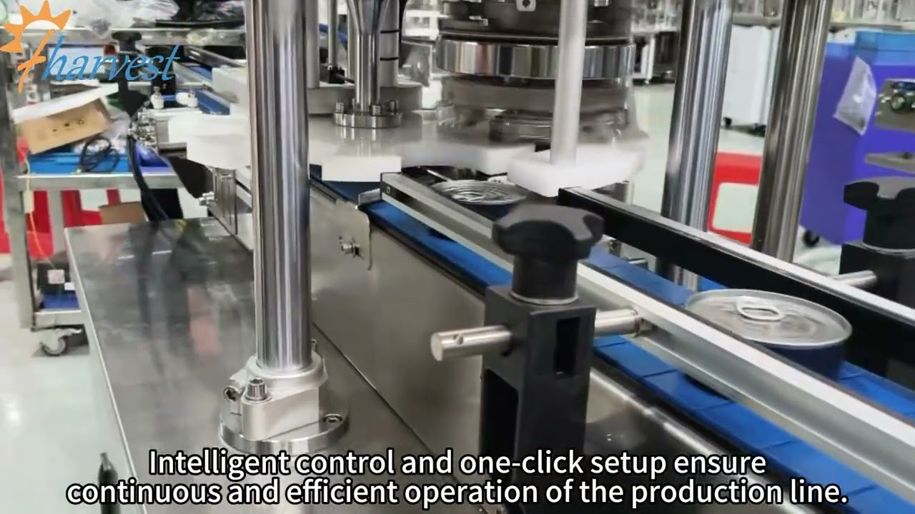 Specifically designed for pet food cans!Fully auto cansealing machine enable zero-contact production