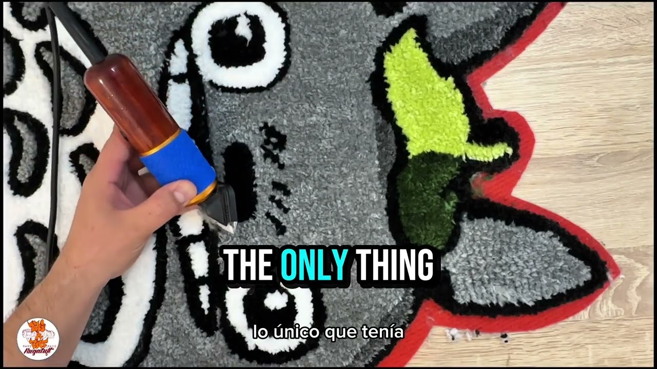 TUFTING aprende en casa y perfila como un profesional! (English subtitles) #youtube ##youtubeshorts 