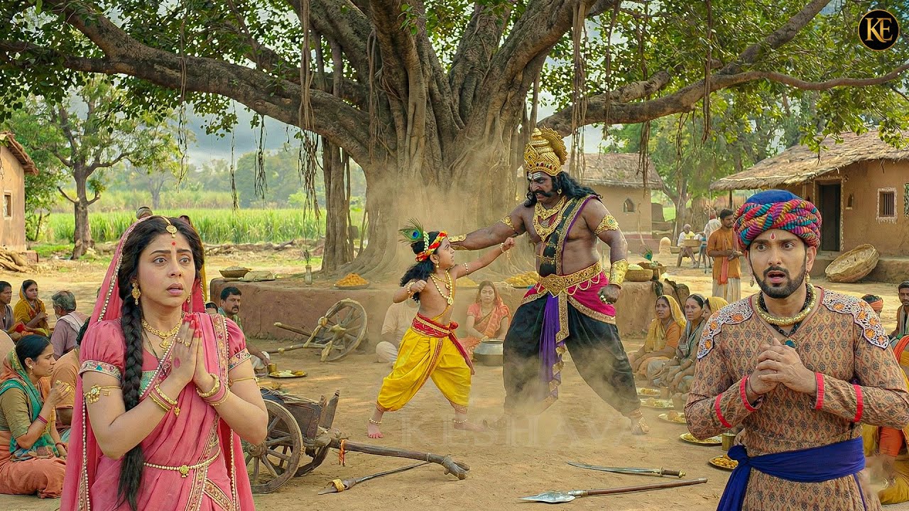 बाल कान्हा और कंस का युद्ध देख मैया हुई हैरां || यशोमती मईया के नंदलाला || Shree Krishan leela ||