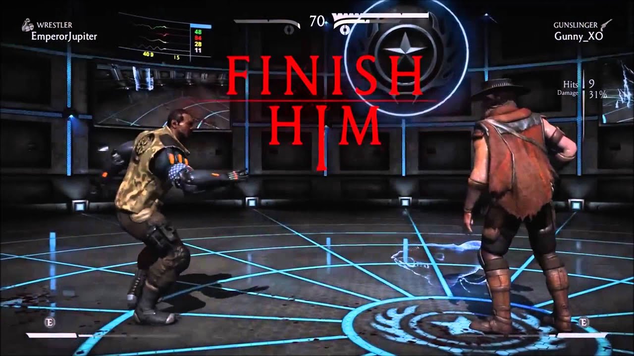 MKX: EMPR Jupiter (Jax - Wrestler) vs GunShow (Erron Black - Gunslinger)