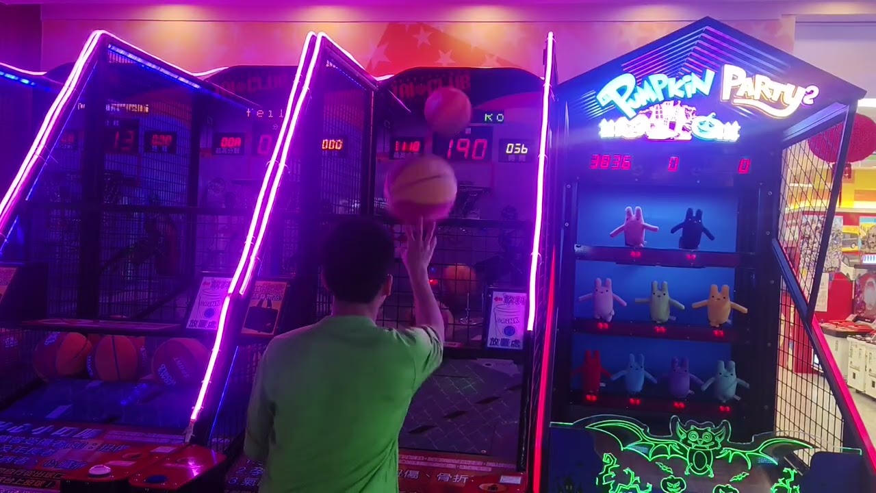 20260218@湯姆熊板橋遠東店AI投籃機5顆新🏀接力順序調換剛好680分程度