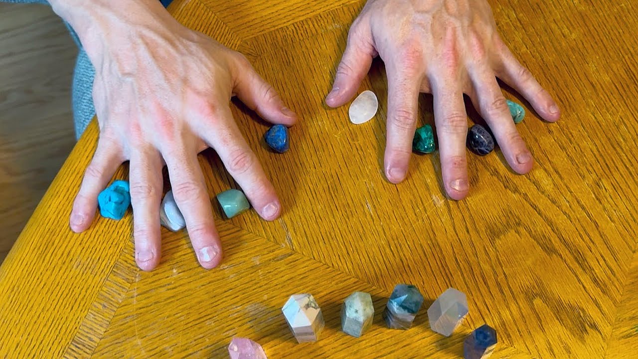 ASMR Crystal Hand Reiki on Pro Bodybuilder (unintentional asmr)