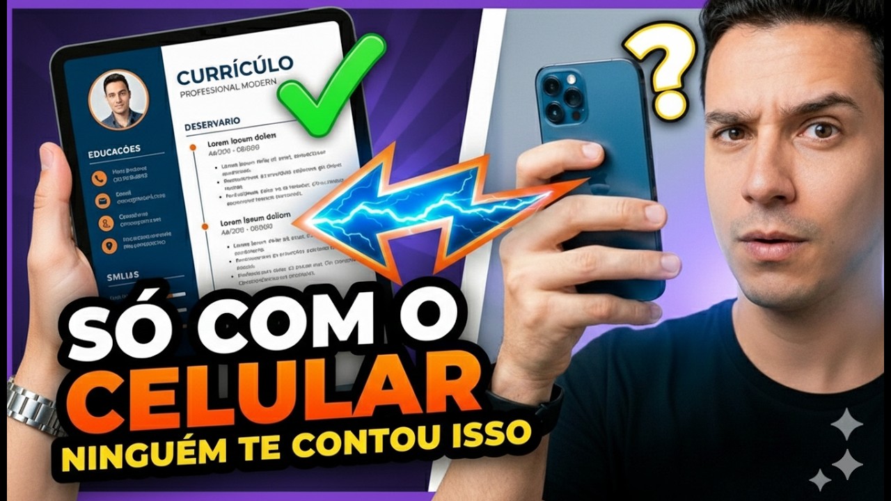 📱 Sem Computador? Faça Seu Currículo no Celular AGORA e Ganhe a Vaga dos Sonhos!