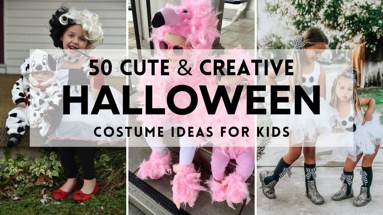 50 Cute & Easy HALLOWEEN COSTUME Ideas for Kids 