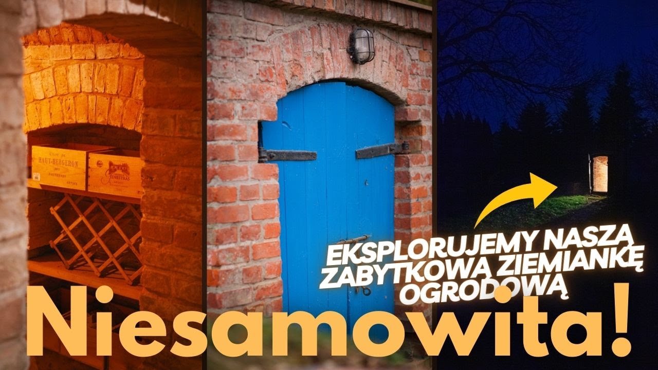 Zabytkowa piwniczka ogrodowa-ziemianka, zobaczcie każdy zakątek tego niesamowitego miejsca!