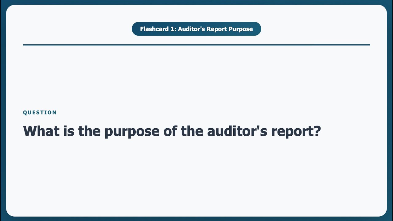 HIGHLEY TESTED - Audit Reporting & Communication