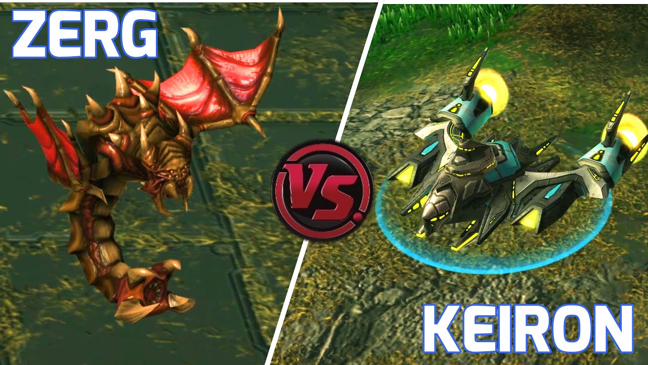 Zerg vs Keiron - Starcraft 2 Custom Race Showcase