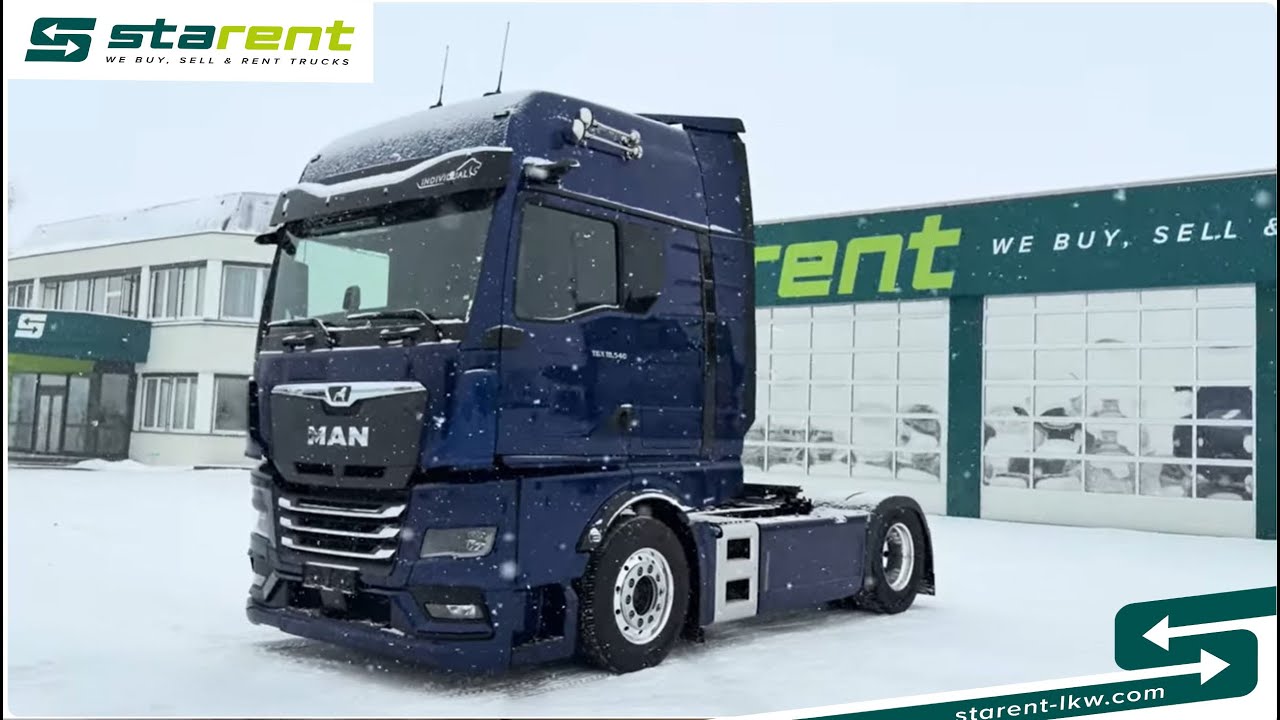 MAN TGX 18.540 LL Retarder Vollluftfederung Standklima LED-Lichter NAVI SZM26002 www.starent-lkw.com