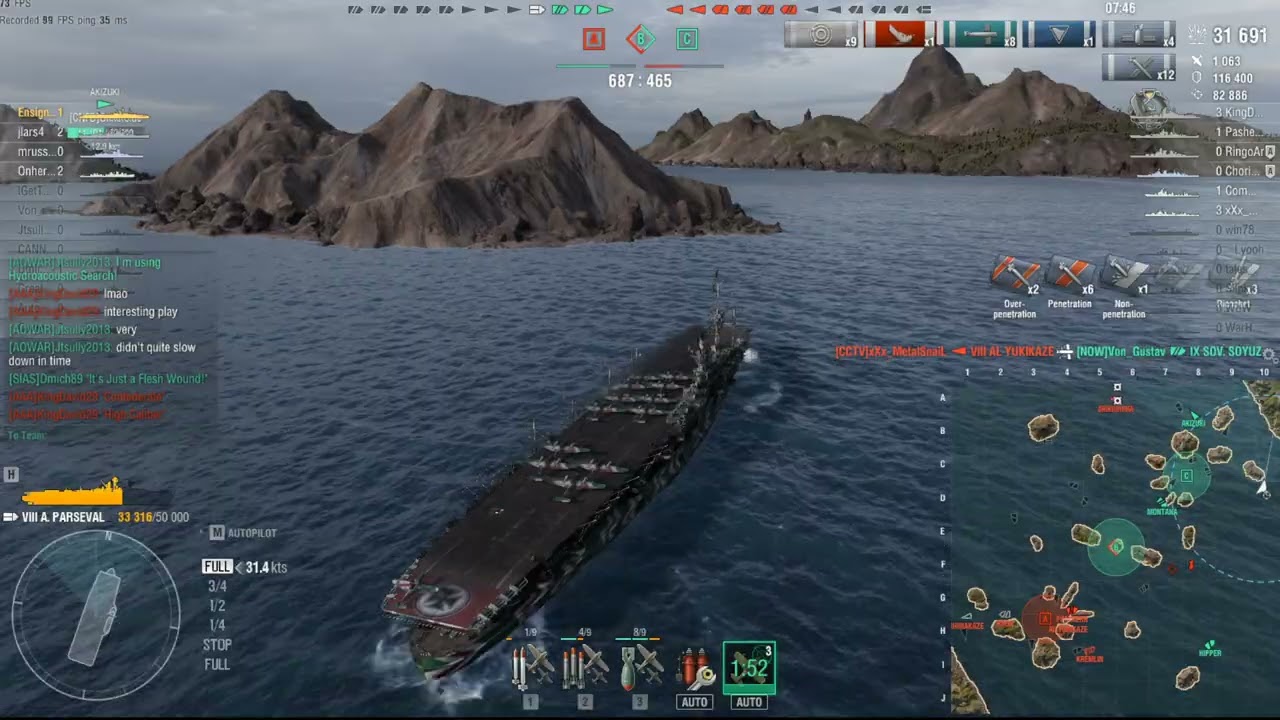 World of Warships Tier 8 German Carrier August von Parseval