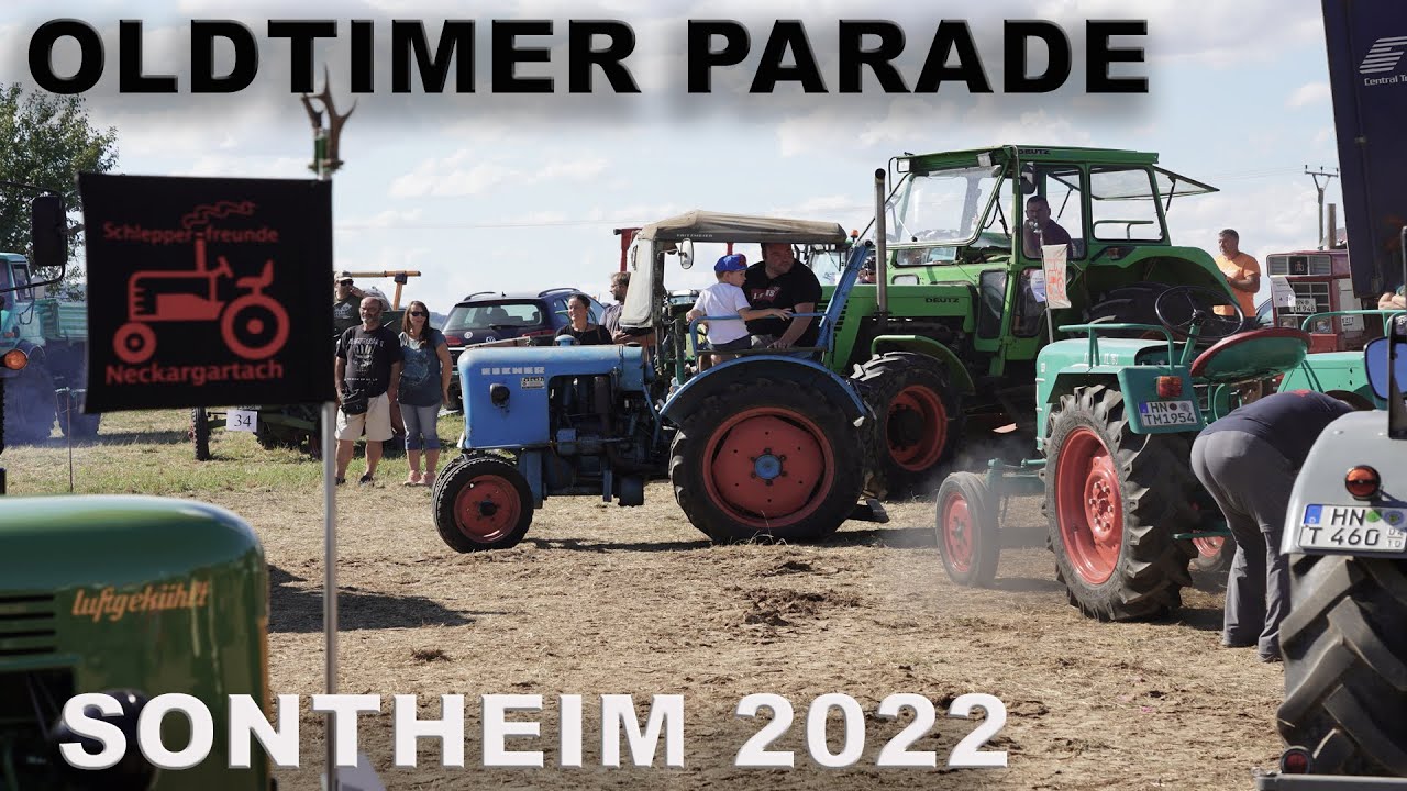 OLDTIMER Parade beim Trecker Treck Sontheim 2022