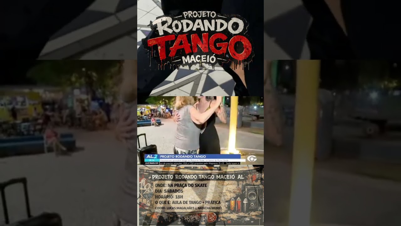 Projeto Rodando Tango Maceio Lucas Magalhaes e Natacha Gallucci