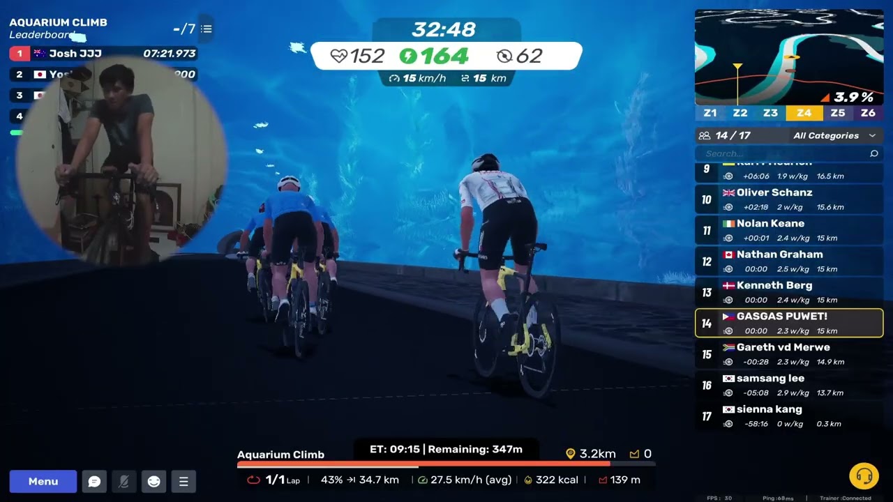 MyWhoosh - World Road Race Below 3W/KG