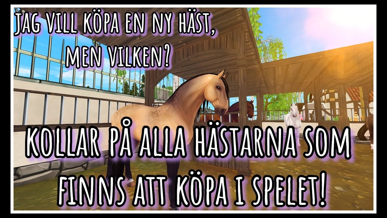 Tittar på ALLA hästar som går att köpa för att välja en ny häst!
