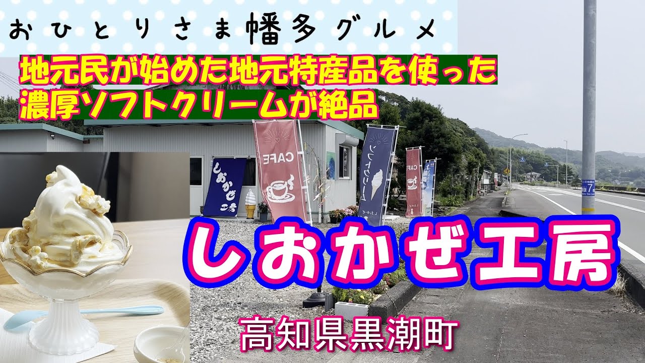 【高知県黒潮町】特産品サトウキビの蜜がかかった絶品ソフトクリーム「しおかぜ工房」vlog