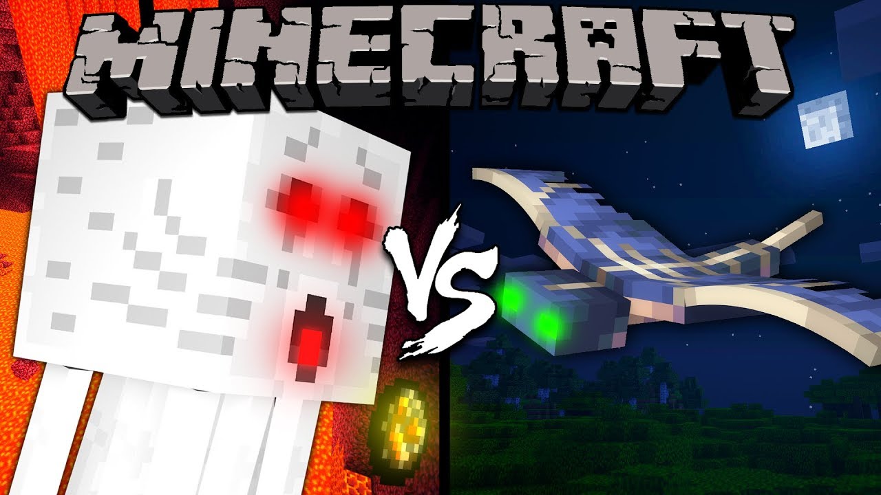 Ghast vs. Phantom - Minecraft