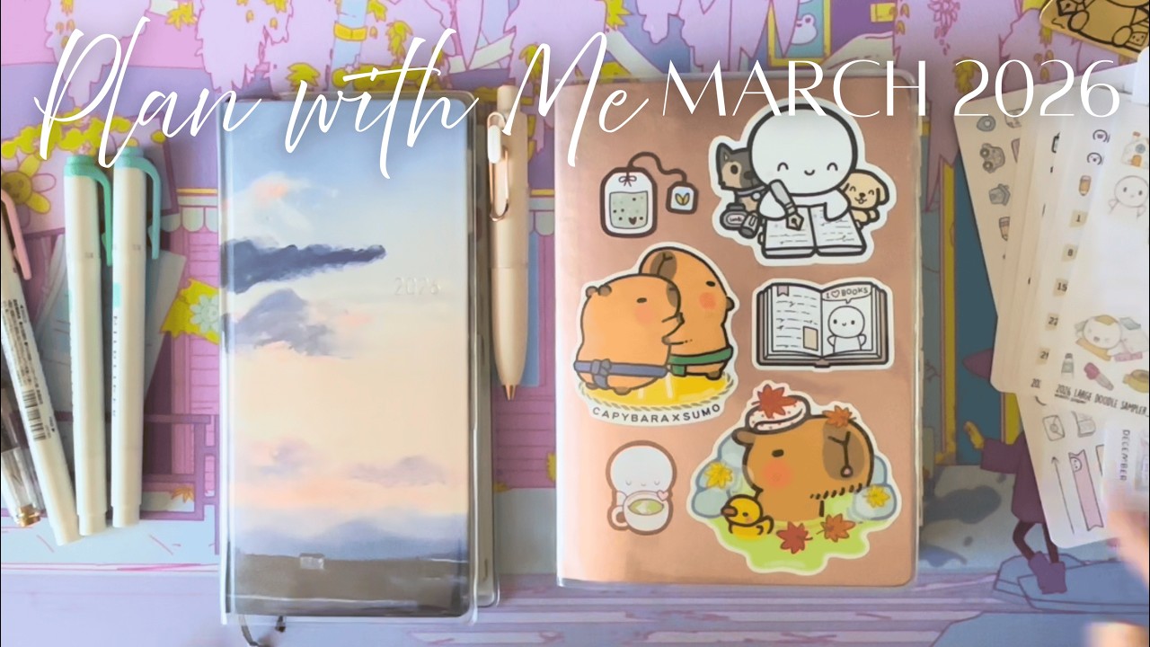 Plan With Me March 2026 | Wonderland222 B6 & Hobonichi Weeks Planner