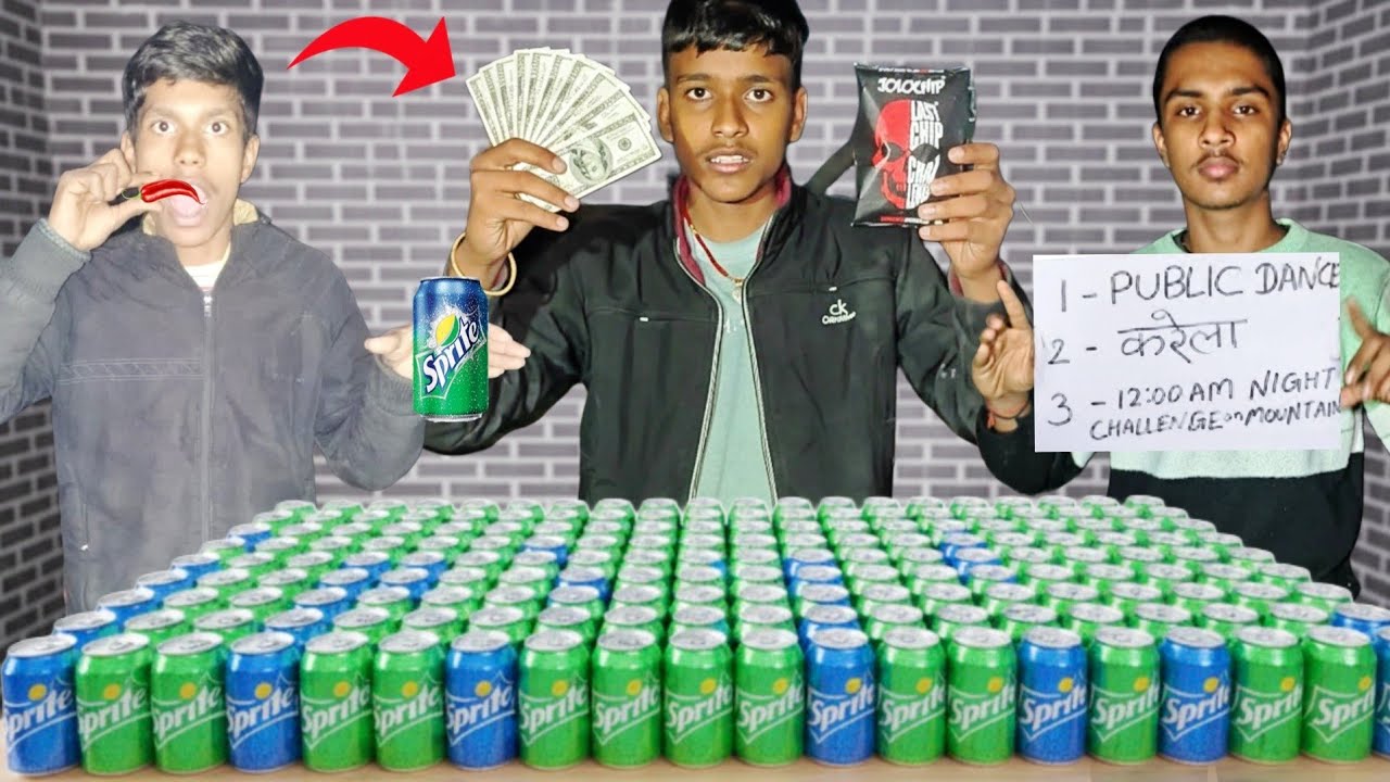 1,00,000 Rupees Kachaa Mango Cold Drink Challenge  |Looser Will Public Dance 😂 | crazyxyz #mrbeast 