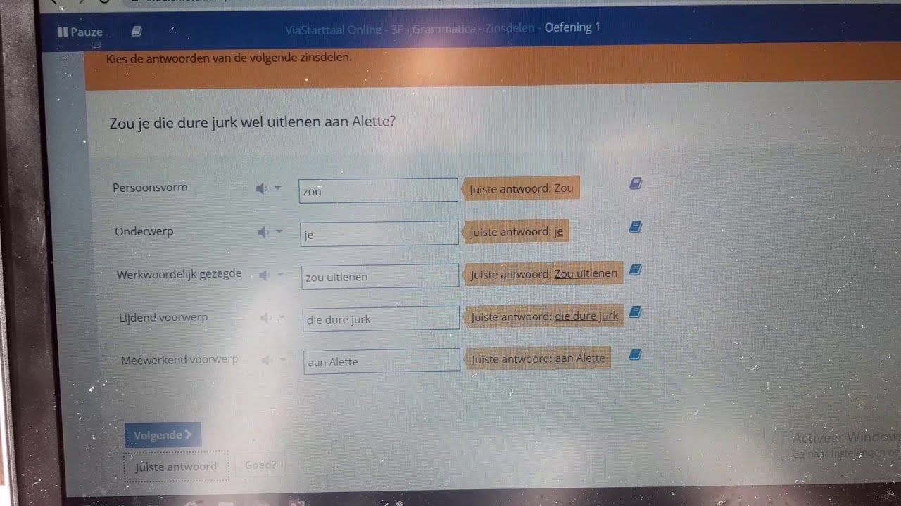 Studiemeter 3F zinsdelen