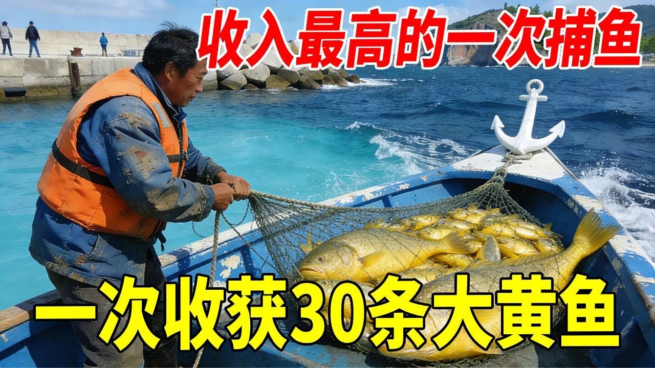 这两年收入最高的一次捕鱼，一次收获30条，是这两年收入最高的一次 