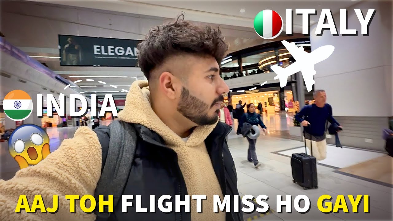 2025 ki First Flight 🥰Travelling From🇮🇳INDIA To ITALY || AI137 Direct Flight To Milan 🇮🇹