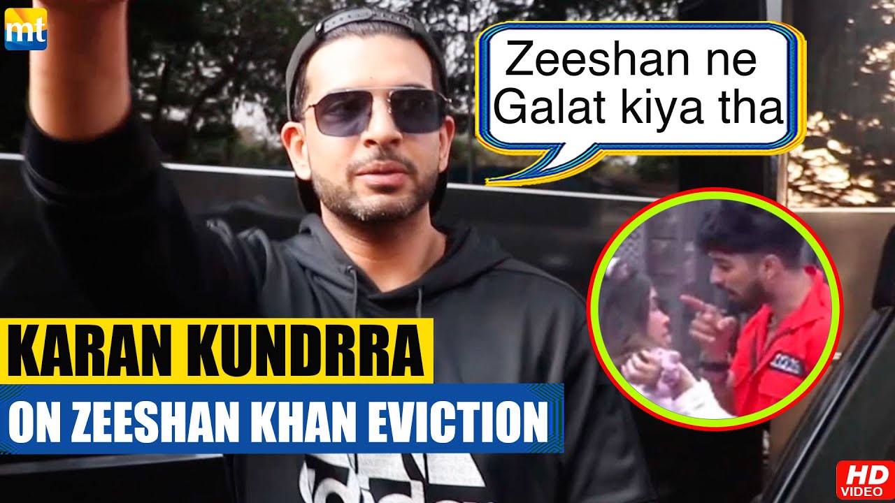 Karan Kundrra UNEXPECTED reaction on Zeeshan Khan gets eliminated for physical fight with Azma