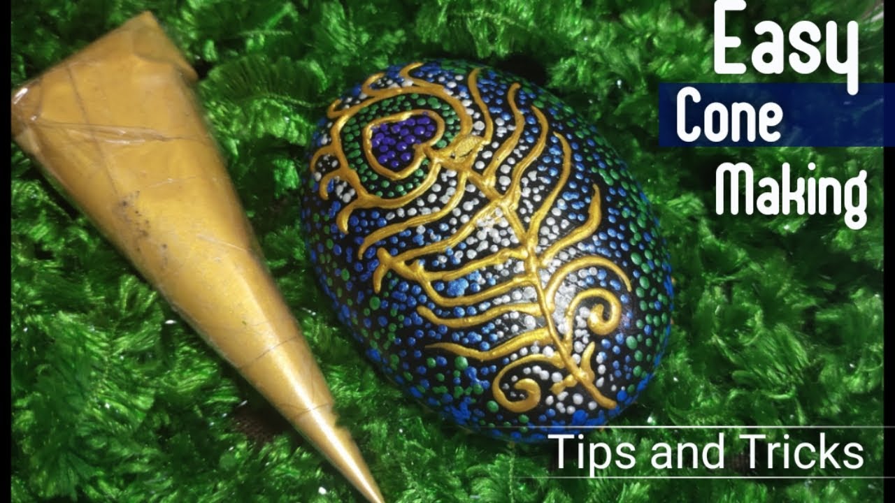 Easy DIY Tutorial :How to Make Acrylic Paint Cones With Easily Available  Products |Falguni Shah |FA