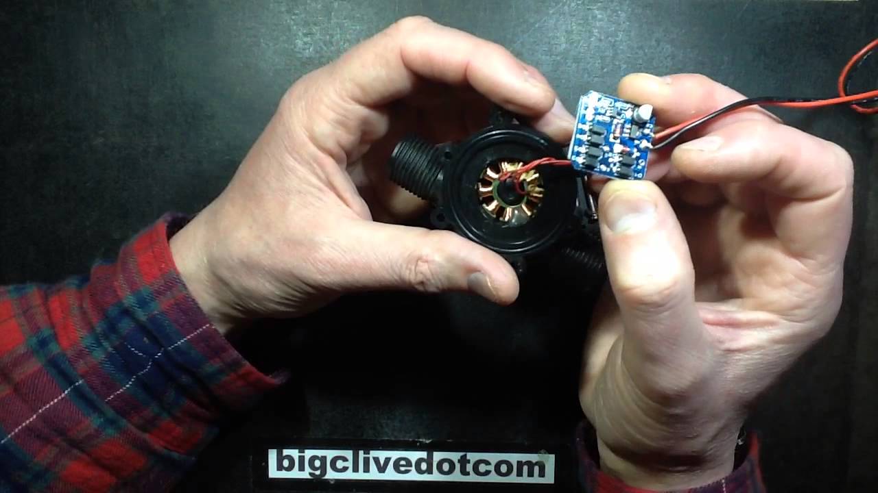 A look inside a micro water turbine.