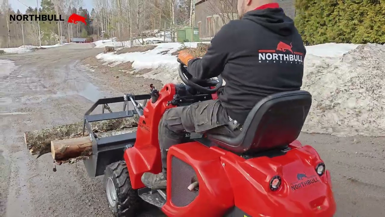 Northbull NH130 minikone. Tehdään pikkusen pihahommia!