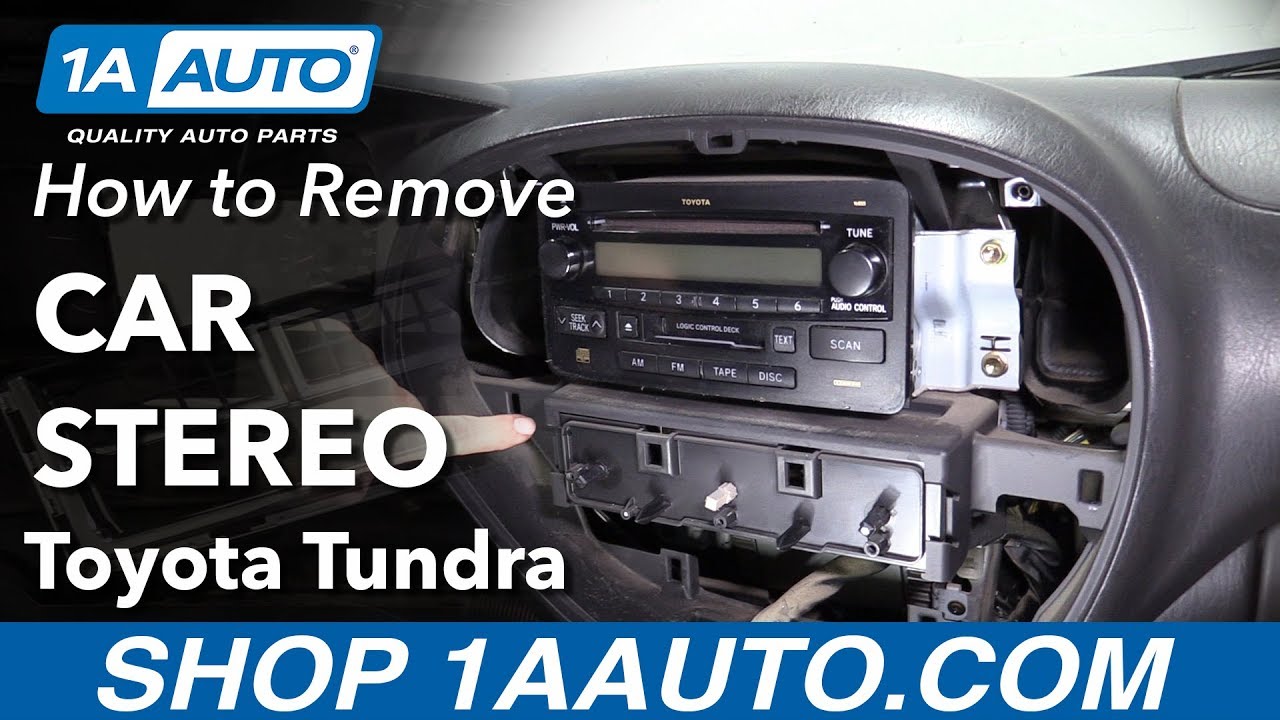 Как снять автомагнитолу с Toyota Tundra 2000-2006 годов