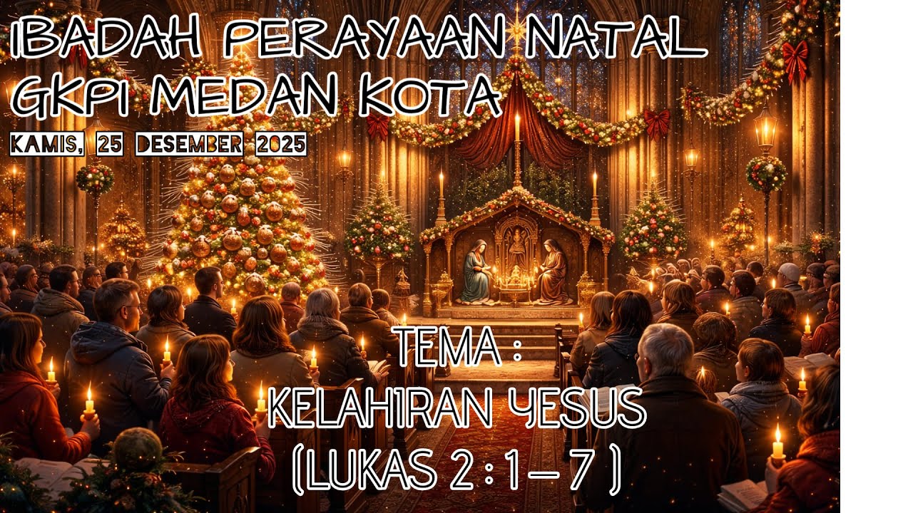 IBADAHPERAYAAN NATAL I // 25 DESEMBER 2025 // GKPI MEDAN KOTA // RESORT MEDAN BARAT // PKL 10.00 WIB