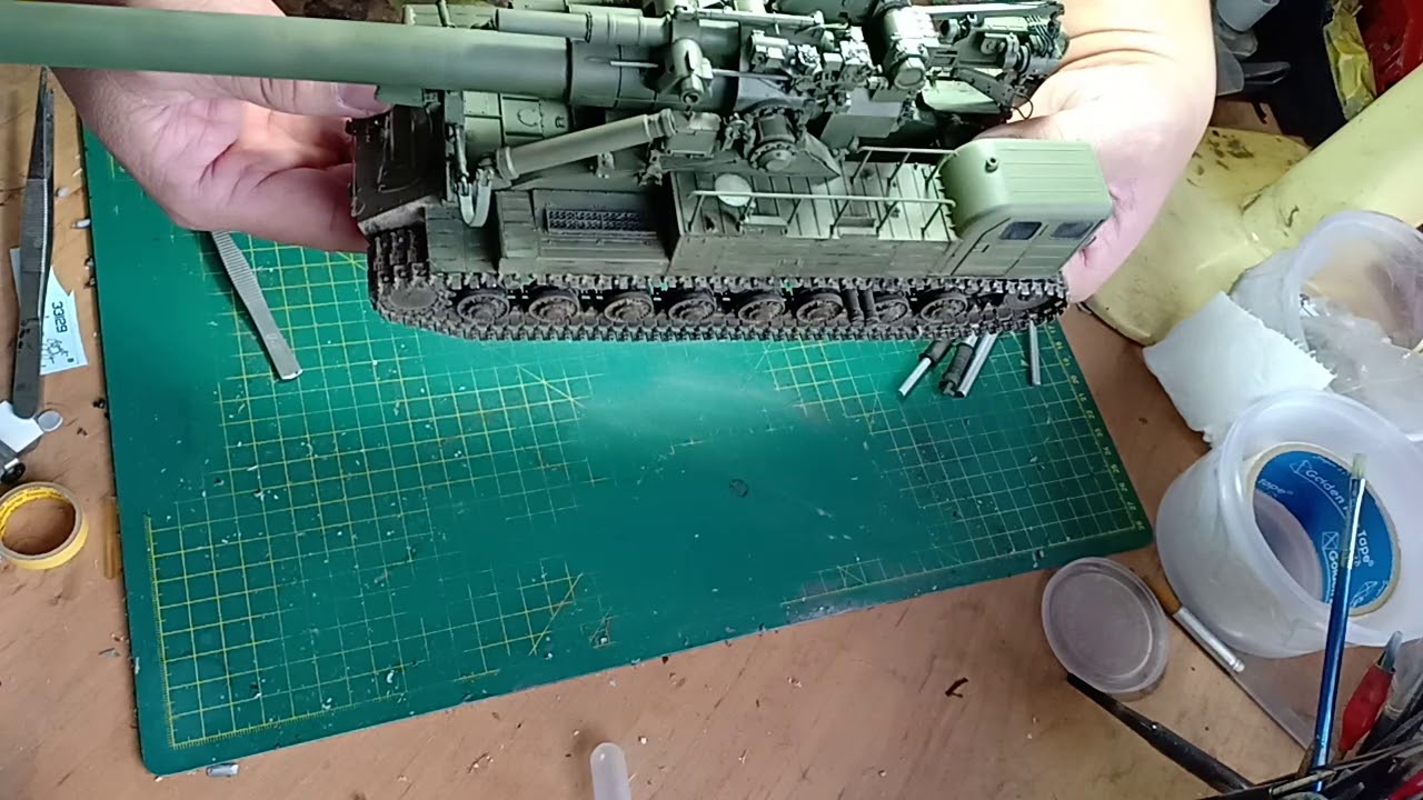 Guide for assembly 1/35 Soviet 2A3 Kondensator 2P 406mm Self-Propelled Howitzer model for shipping