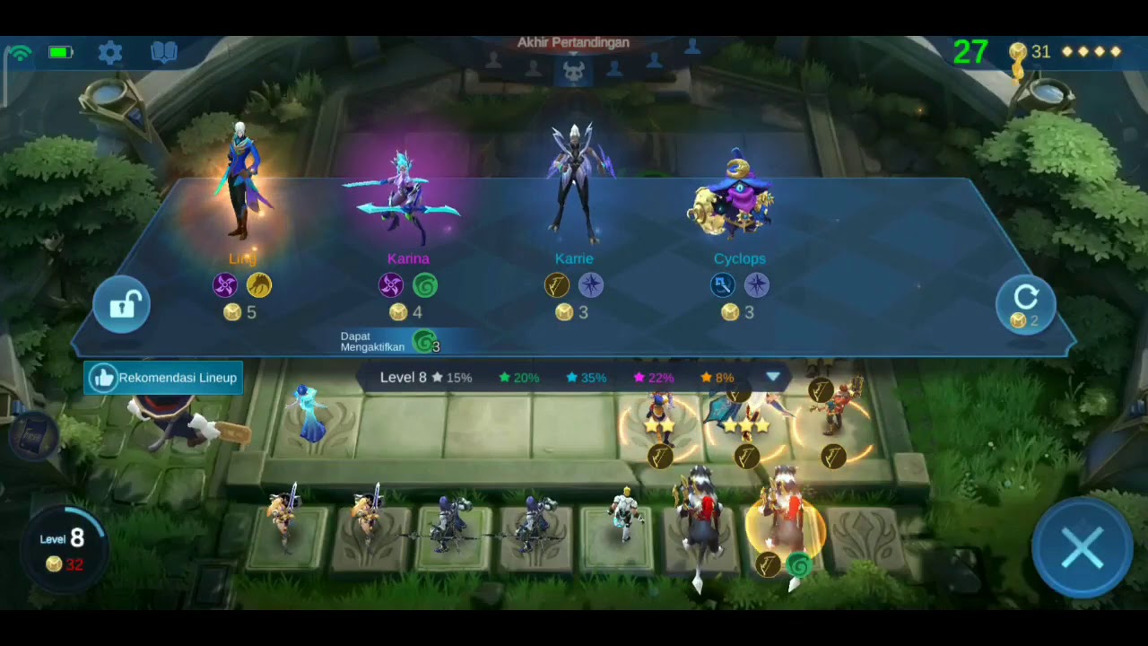 COMBO MARKSMAN+WEAPON MASTER EZ MYCTIC!! MAGIC CHESS INDONESIA
