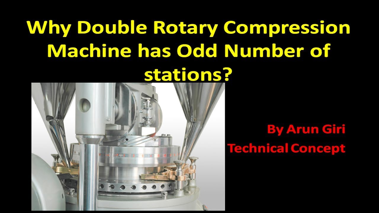 [ Hindi ] Why double rotary compression machine has odd number of stations ?