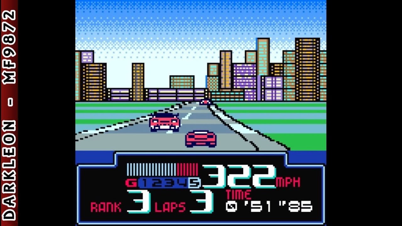 Game Boy Color - Jeff Gordon XS Racing &copy; 1999 ASC Games - Gameplay