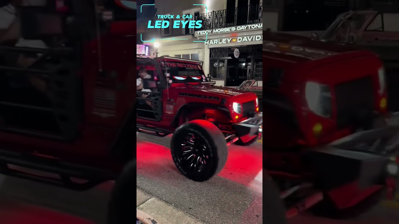 Full Color Flexible LED Screen Devil Eyes Light for Car & Truck  #car #devileyes #led #ledeyes