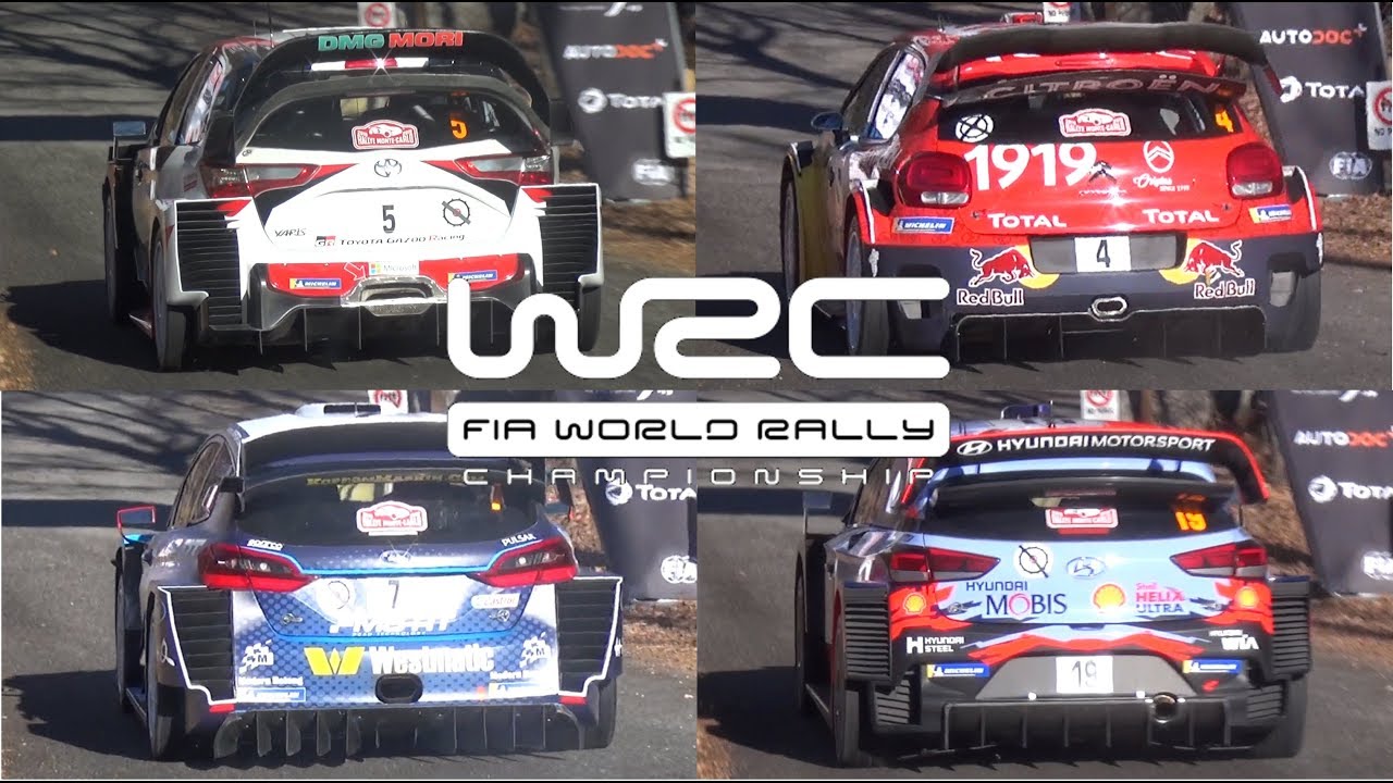 LAUNCH CONTROL Accelerations WRC Rally Cars 2019! - SOUND Comparison Yaris, Fiesta, C3, i20!